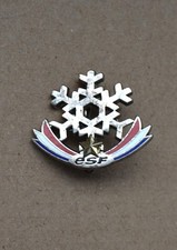 Insigne, broche médaille ski