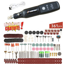 Mini Perceuse Électrique USB Gravure, Découpe, Polissage + Accessoires
