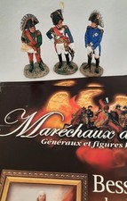 Lot De 3 Soldats En Plomb  HACHETTE Maréchaux D'empire N° 9,8,7