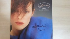 Autographe ORIGINAL SIGNED de la Chanteuse JANE BIRKIN sur Pochette LP 33T 1987