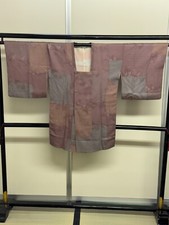 Manteau veste kimono japonais vintage Michiyuki soie violet hauteur chère 36 ...