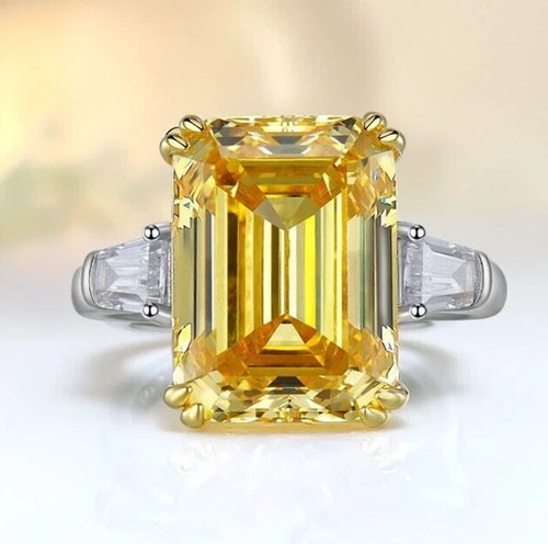 Rare bague diamant champagne - diamant,