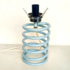 INGO MAURER  - PIÉTEMENT DE LAMPE RESSORT BLEU VINTAGE ANNEE 70 DESIGN 