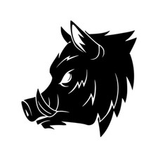 Autocollant Sanglier Chasse -