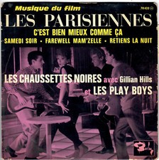 CHAUSSETTES NOIRES EDDY MITCHELL GILLIAN HILLS PLAY BOYS Les Parisiennes 1962 EP