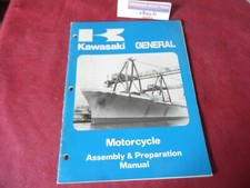 MANUEL ASSEMBLAGE DES MOTOS KAWASAKI MODELES 2 T ET 4 T  REDIGE ANGLAIS