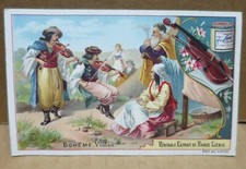 EXTRAIT DE VIANDE LIEBIG chromo instrument de musique VIOLON lutherie Bohème