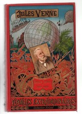 Jules VERNE. Mirifiques Aventures de Maître Antifer. Hetzel 1894. Portrait collé