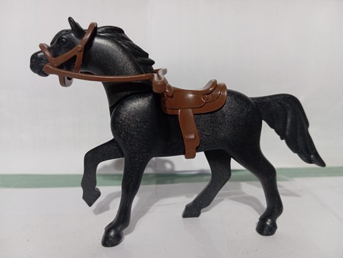 Playmobil figurine cheval noir - playmobil,