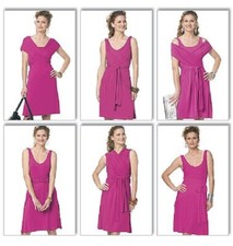 ??✂5606 PATRON BUTTERICK  CREATION  ROBE DRAPEE  PRINTEMPS ETE  XS AU XXL