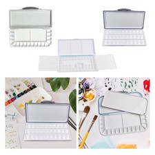 Palette d'aquarelle pour peinture acrylique, grande capacité, vide avec