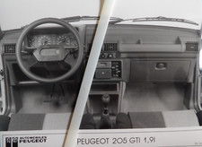 Photo presse PEUGEOT 205 GTI 1.9 l  de 09.86  . P156