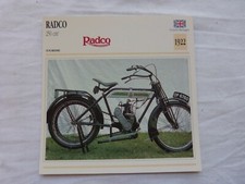 Fiche Photo Moto : RADCO 250 cc 1922