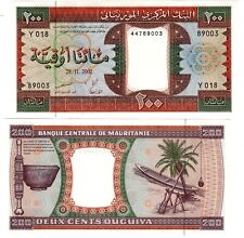 Mauritanie Mauritania Bilet 200 Ouguiya 28/11/2002 P7 NEUF UNC