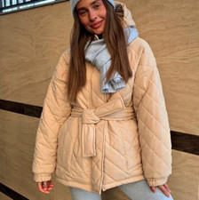 manteau à ceinture veste