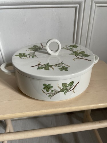 Plat petite soupière feuilles - plat,