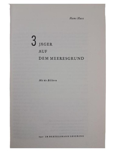 Hans hass chasseurs fond - hass, des