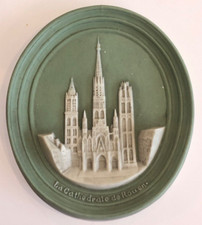 Plaque murale médaillon en