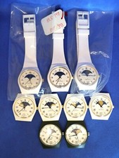 LOT 9 Montres Watch Uhr CHARLES PERRIN Swiss Made Suisse Moon Phase For Parts 
