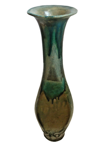 Vase céramique raku - vase, fait
