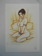 Superbe ex-libris 35 PATURAUD ( SUCCUBES )( MATA HARI ) Format A5 signé