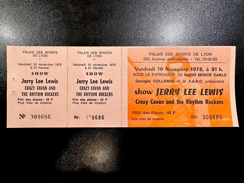 Rare ticket billet concert - de,