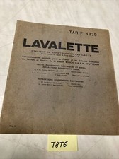 Lavalette Bosch 1939 accessoire auto moto catalogue tarif brochure de vente