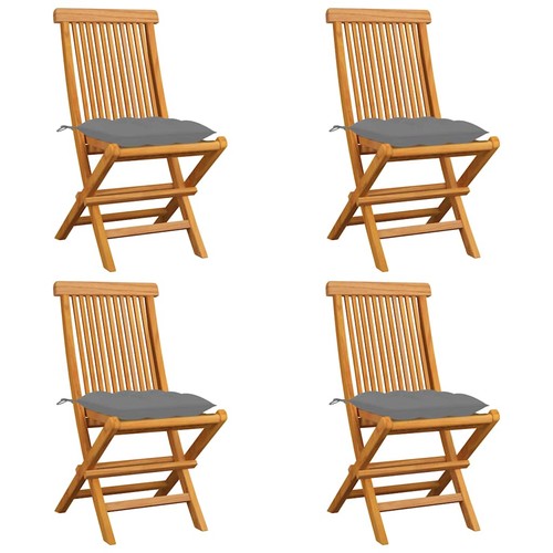 Chaises pliantes avec coussins