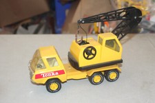 tonka Jouet ancien VEHICULE CAMION grue TÔLE travaux publics no JOUSTRA engin TP