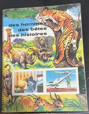 CHOCOLAT MENIER ALBUM D'IMAGES DES HOMMES DES BETES DES HISTOIRES COMPLET  1959