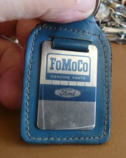 Porte clé metal - cuir, ford