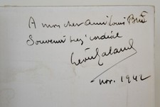 Léon Galand par Marcel Clavié avec un envoi autographe de Léon Galand