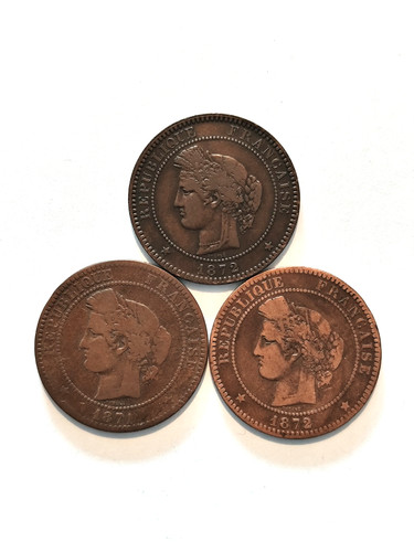Lot pieces centimes - pieces, 10