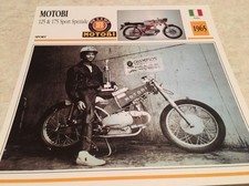 Carte moto Motobi 125 175 sport speziale 1965 collection Atlas Suisse