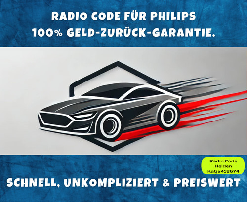 Philips radio code - code, pin