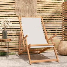 Chaise de Plage Pliable Bois