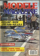 MODELE MAG N°465 PLAN : "POLISSON" PLANEUR / REAL. DES FEUX CLIGNOTANTS / WILGA