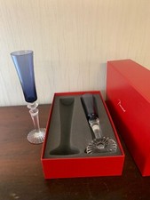 Flûte à champagne mille nuits bleu nuit en cristal de Baccarat (prix à la pièce)
