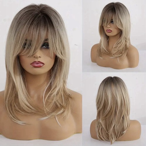 Perruque synthétique blonde - perruque,