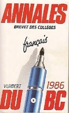 Annales du Brevet des collèges 1986 :... - X - V87065