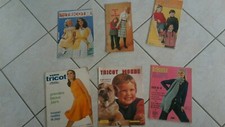 1970/1980-vintage lot 6 Catalogues- revues-magazines/TRICOT/MODE/CROCHET/FASHION