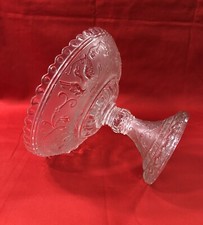 coupe sur pied / compotier cristal BACCARAT modèle RENAISSANCE oiseaux Paradis