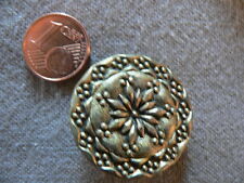 ancien gros bouton de porte en laiton