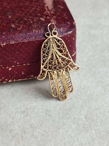 Ancien pendentif main de - pendentif,