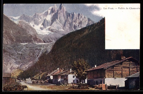 Cpa les praz chamonix vue - cpa,