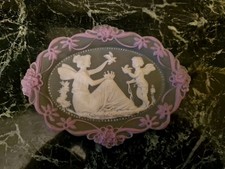 Plaque Décorative En Biscuit