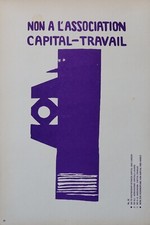 Affiche mai 68 CAPITAL TRAVAIL