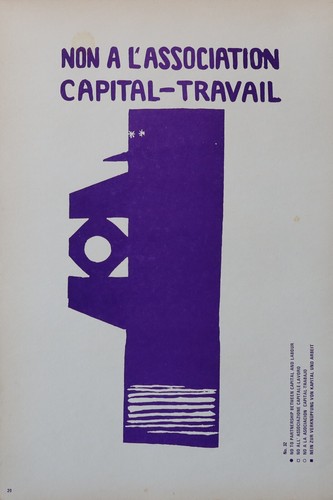 Affiche mai capital - 68, travail