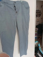 kiabi pantacourt bleu acier taille 52