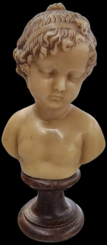 Buste enfant cire du xix - buste,